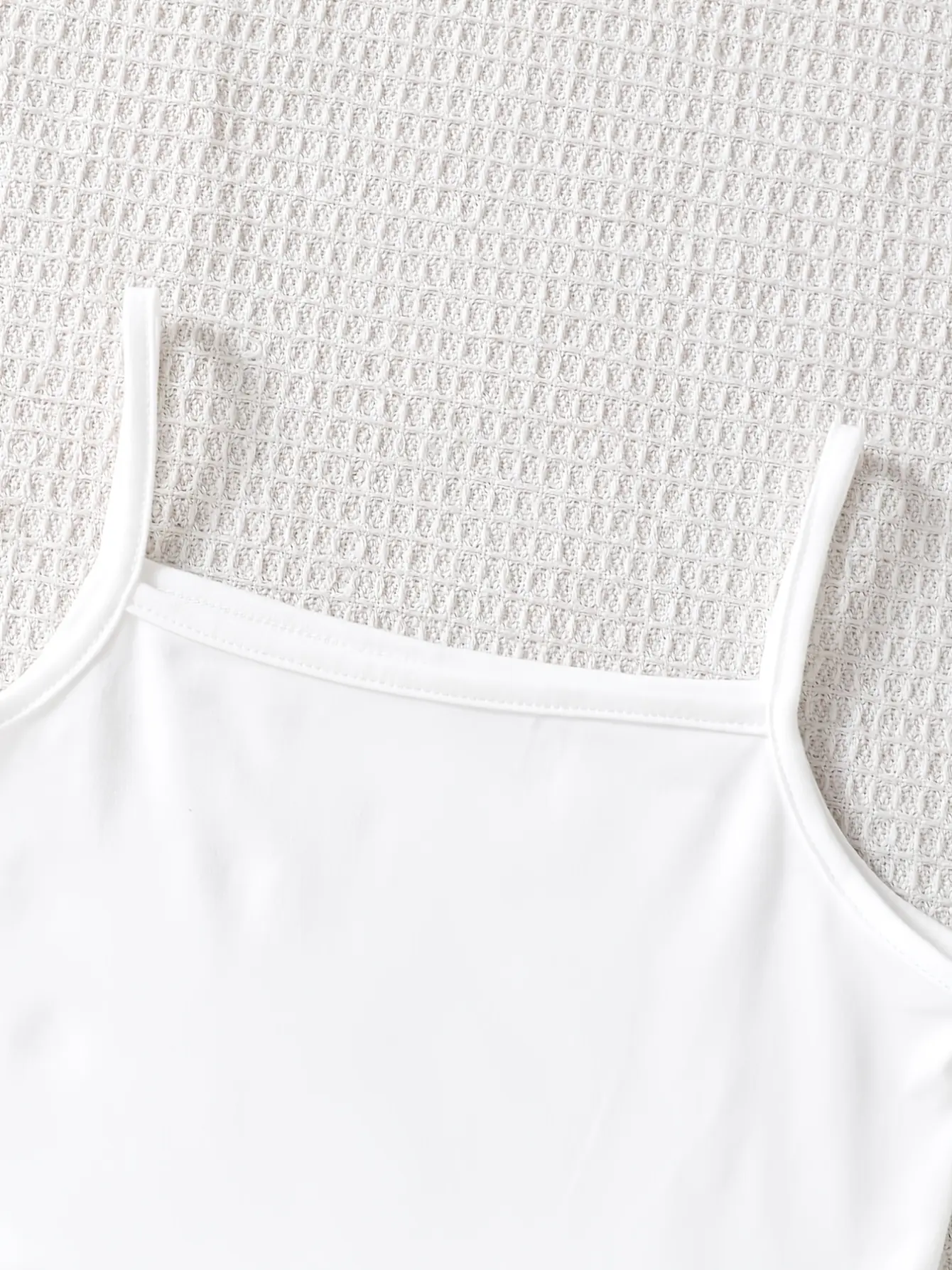 Detail 2 of Girls Knit Vest Cami and Wide Leg Pants 3-Piece Set by LUNORIANA