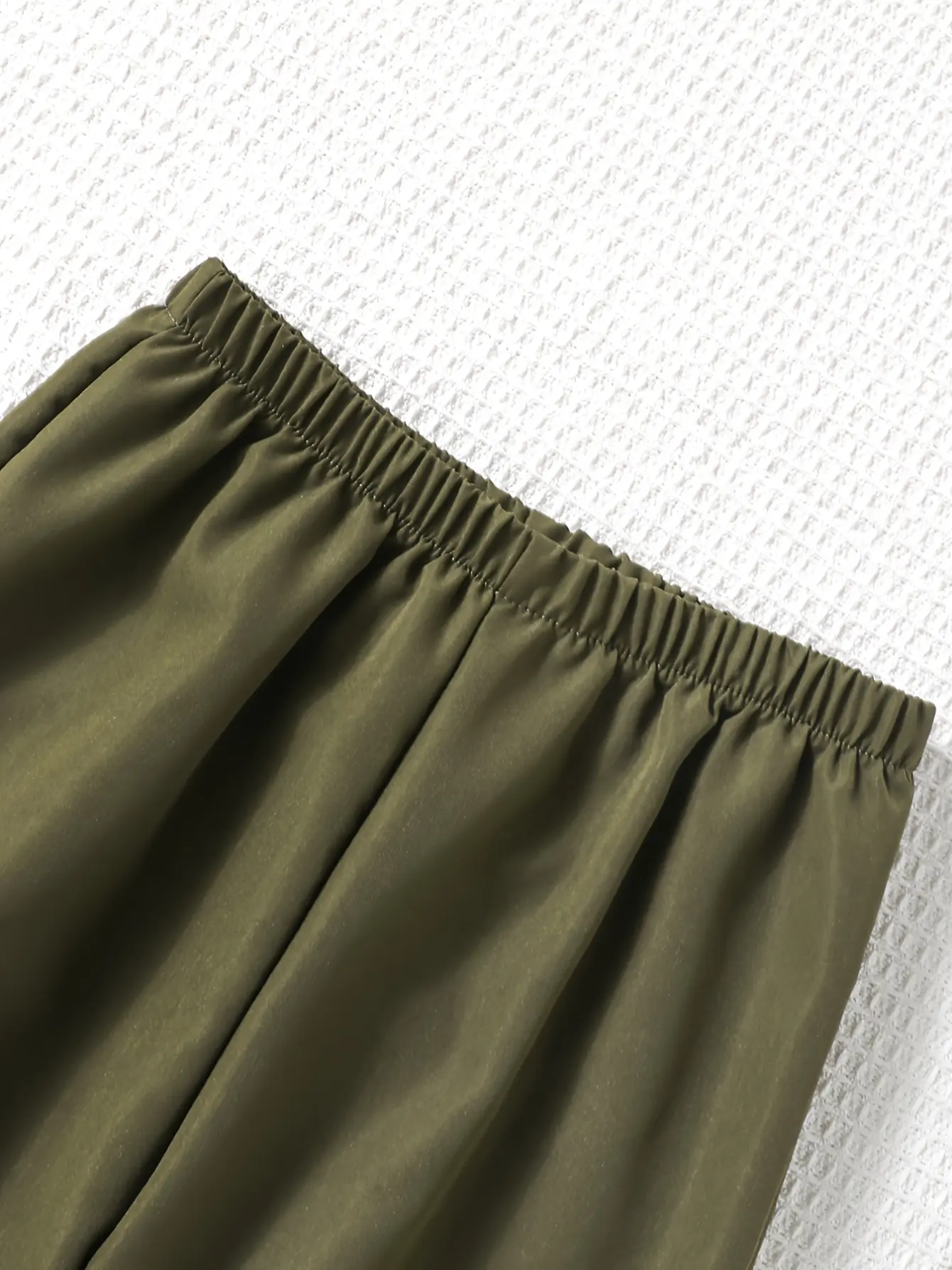 Detail 3 of Girls Knit Vest Cami and Wide Leg Pants 3-Piece Set by LUNORIANA