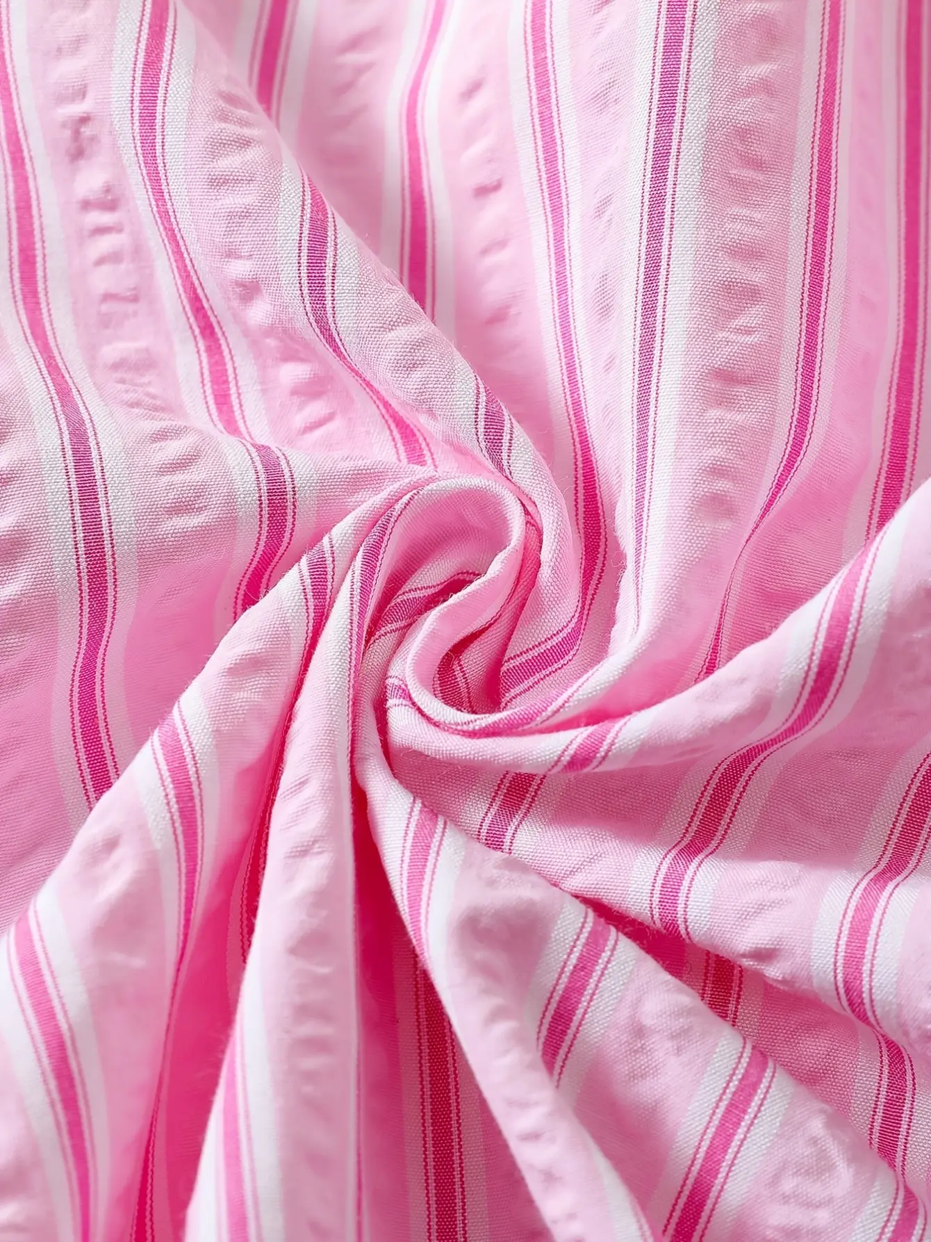 Detail 2 of Girls Bow Smocked Top and Stripe Wide Leg Pants Set by LUNORIANA