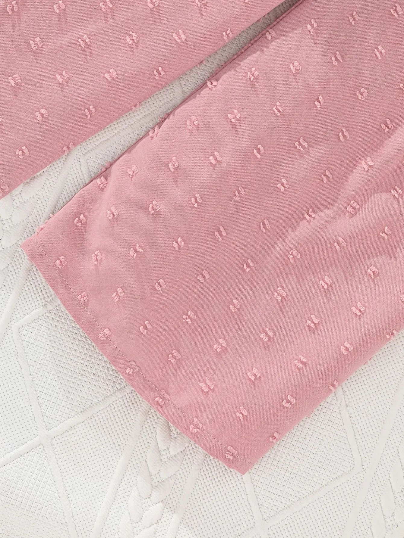 Detail 4 of Girls Ruffle Hem Blouse and Wide Leg Pants Set by LUNORIANA