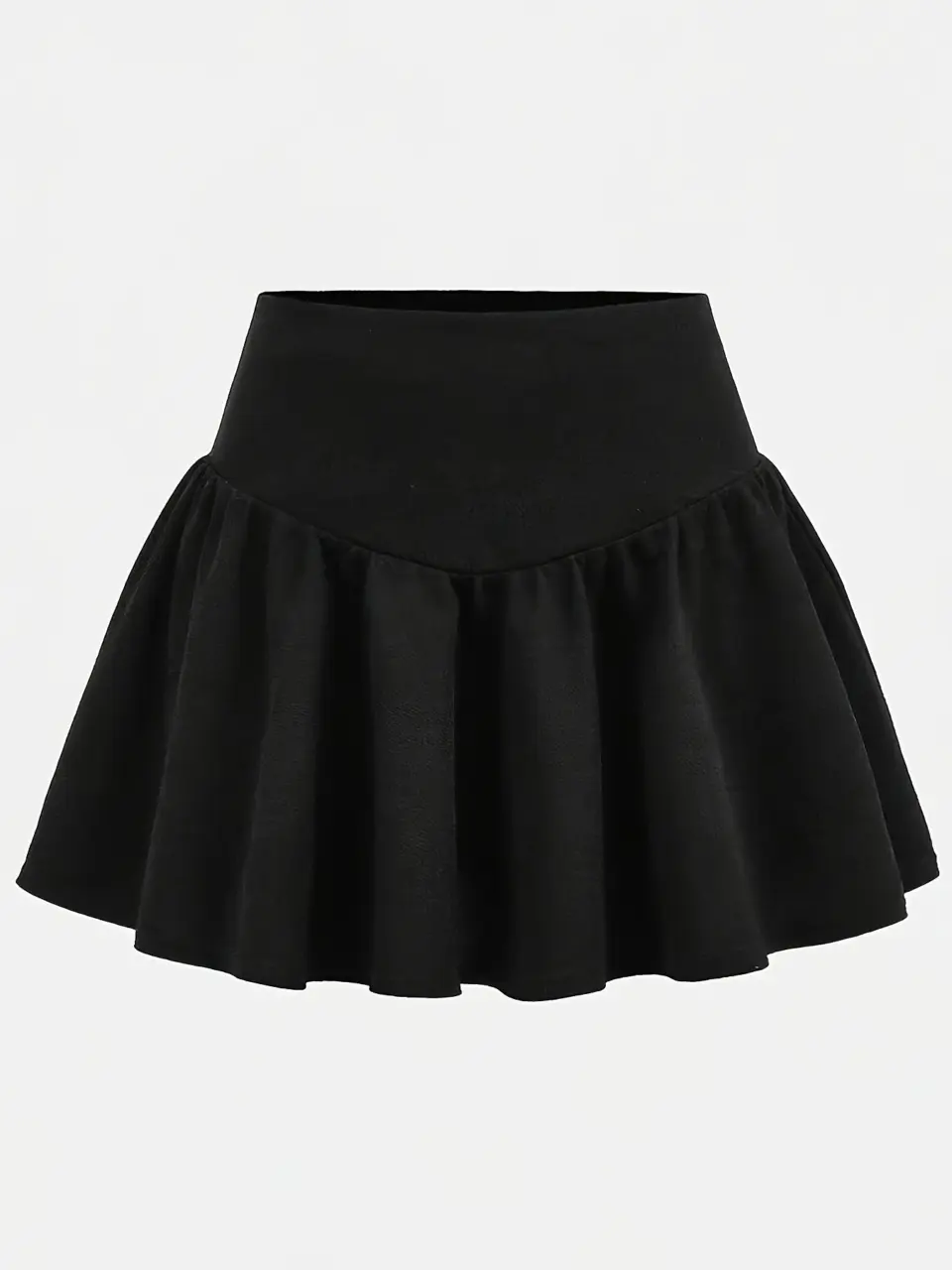 Girls Black Ruffle Tiered Skirt