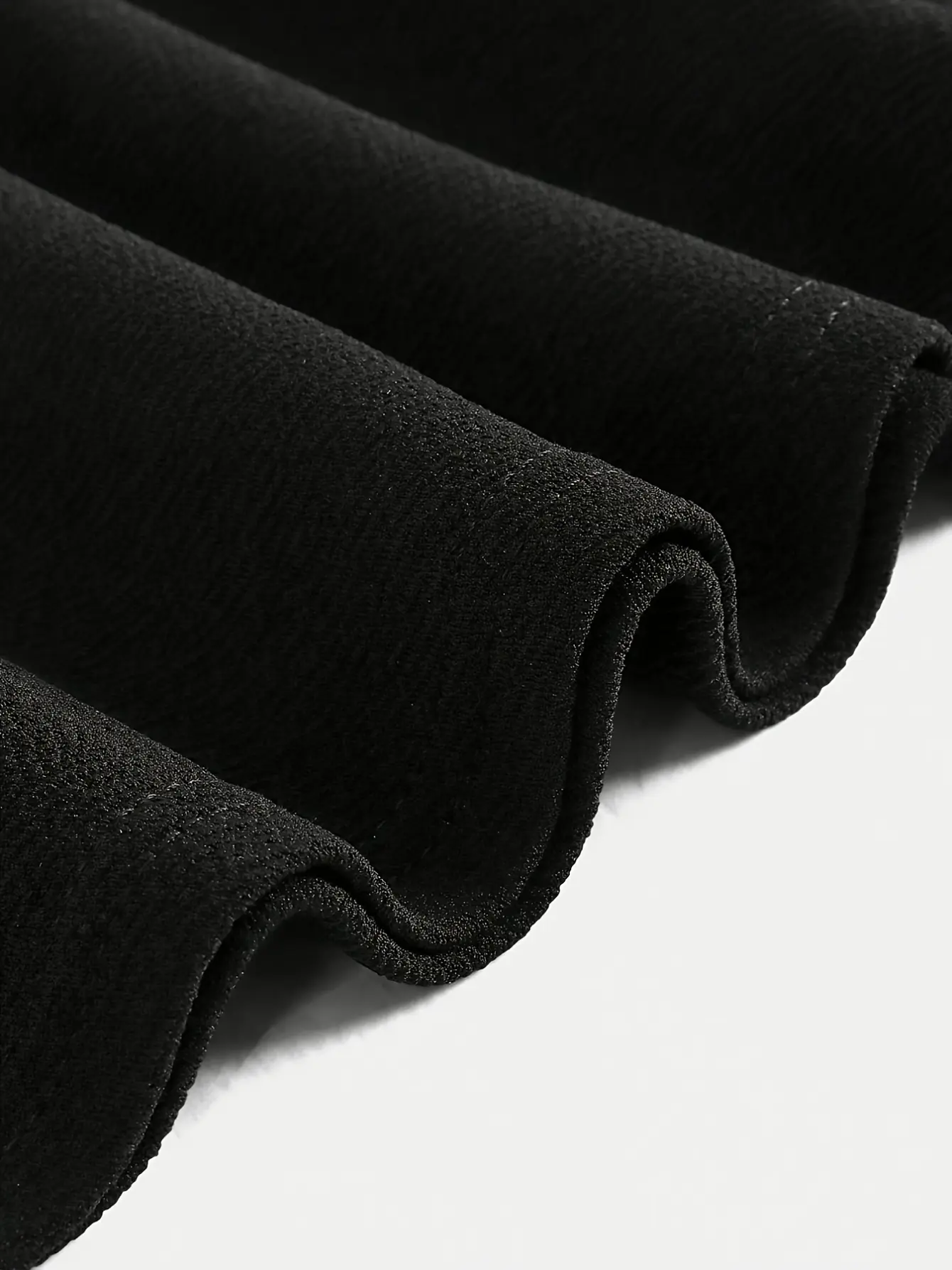 Girls Black Ruffle Tiered Skirt detail view