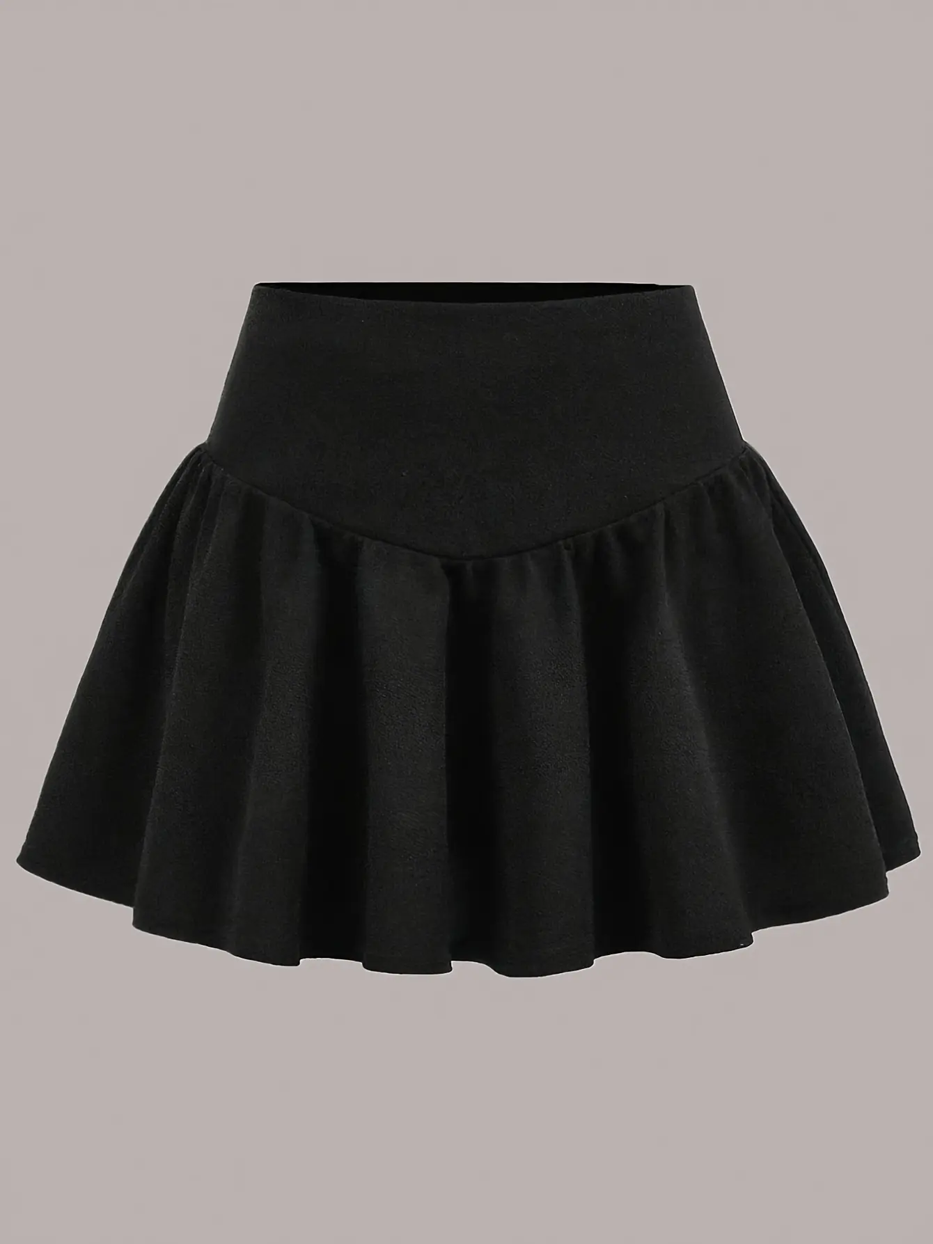 Girls Black Ruffle Tiered Skirt detail view