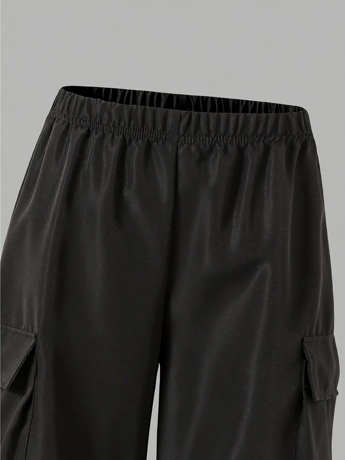 Girls Bow Knit Tee and Cargo Wide Leg Pants Set detail view