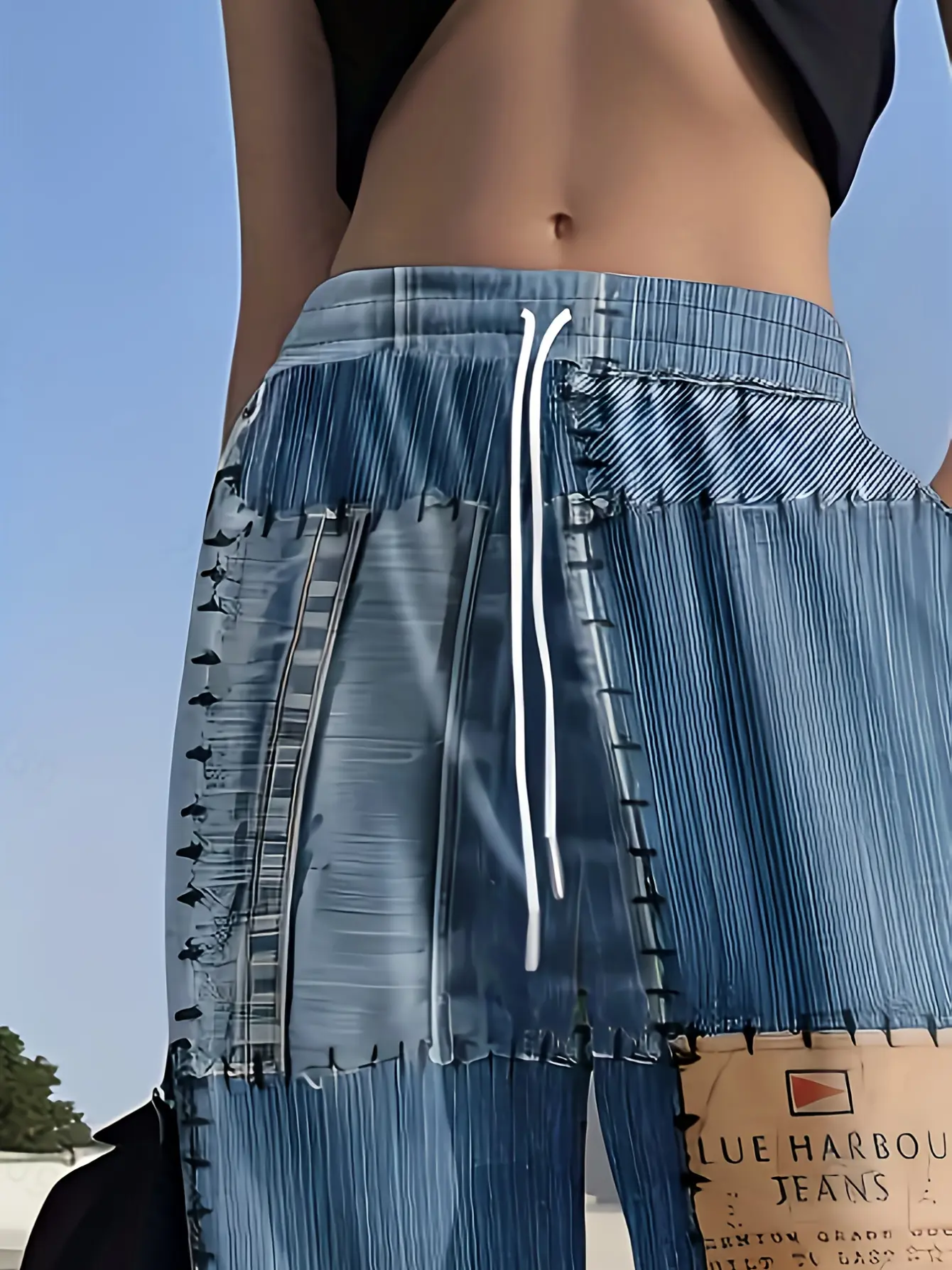 Women’s Graphic Print Drawstring Casual Jogger Pants gallery view