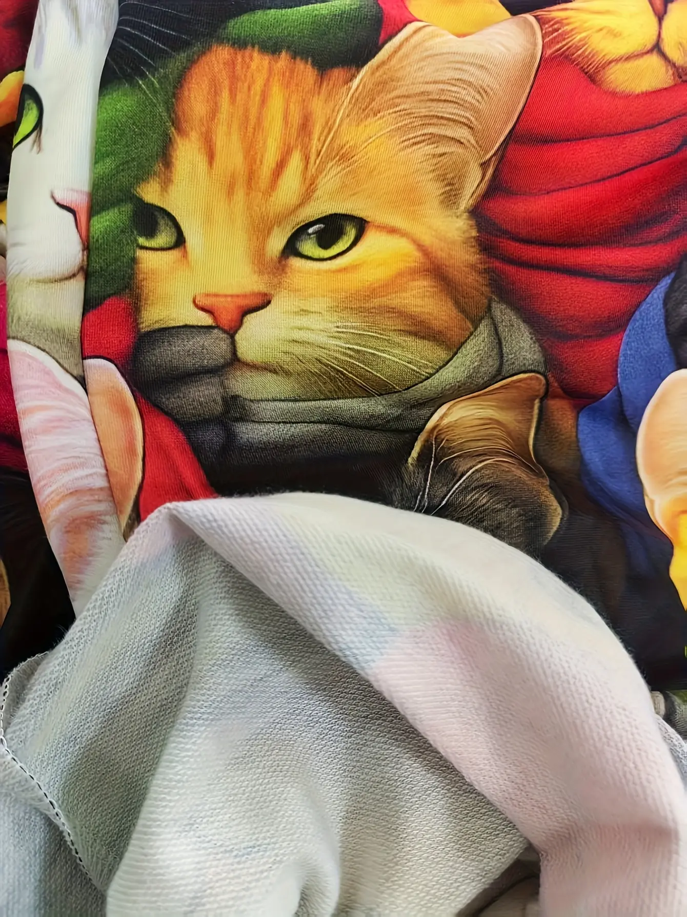 Women’s Y2K Cat Print Drawstring Jogger Pants gallery view