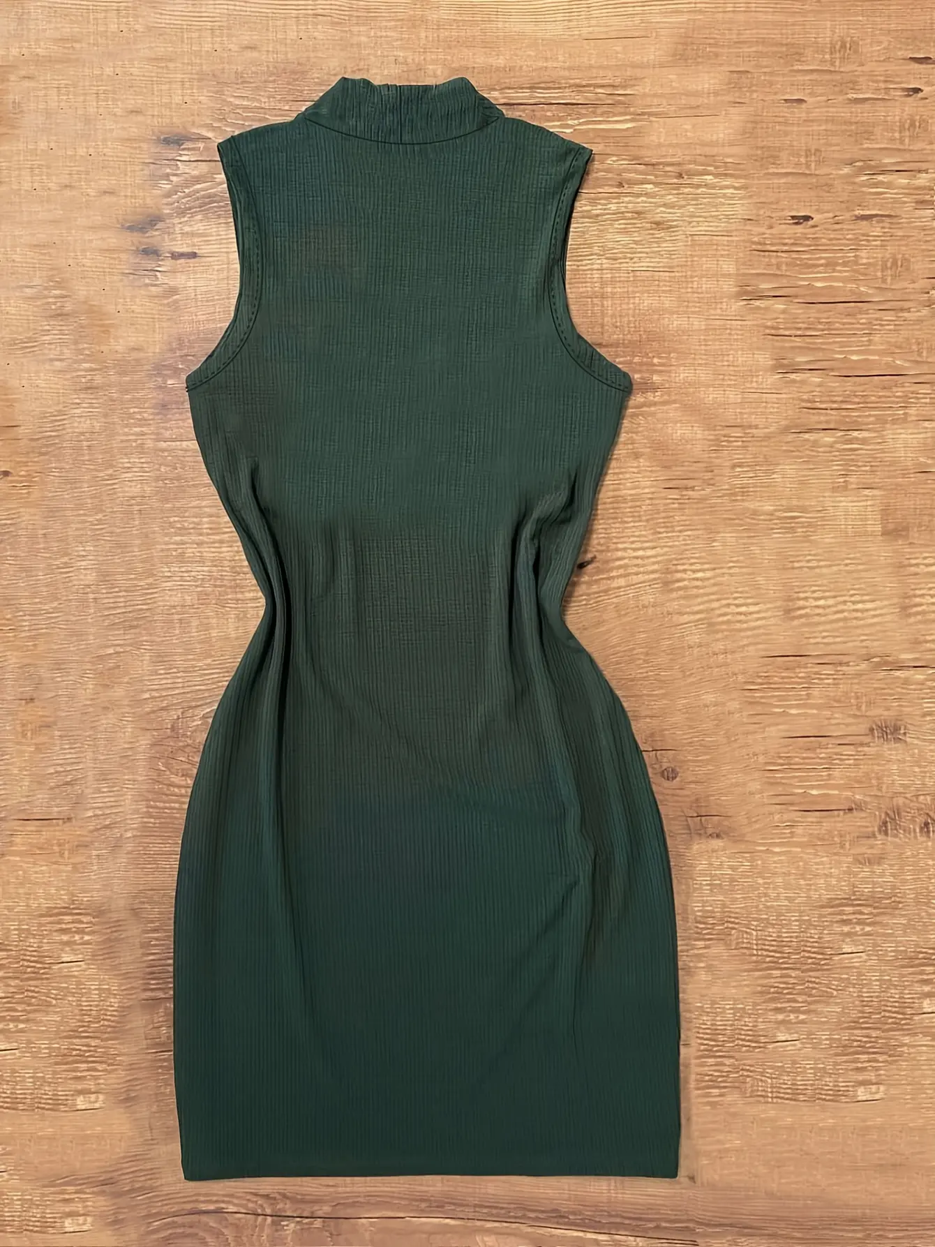 Women’s Green Knit Mini Dress and Cardigan Set gallery view