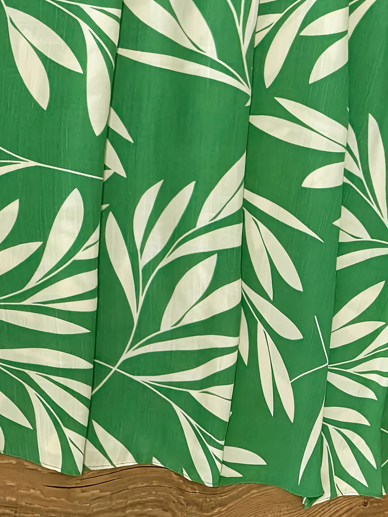 Women’s Green Leaf Print Cami and Skirt Set gallery view