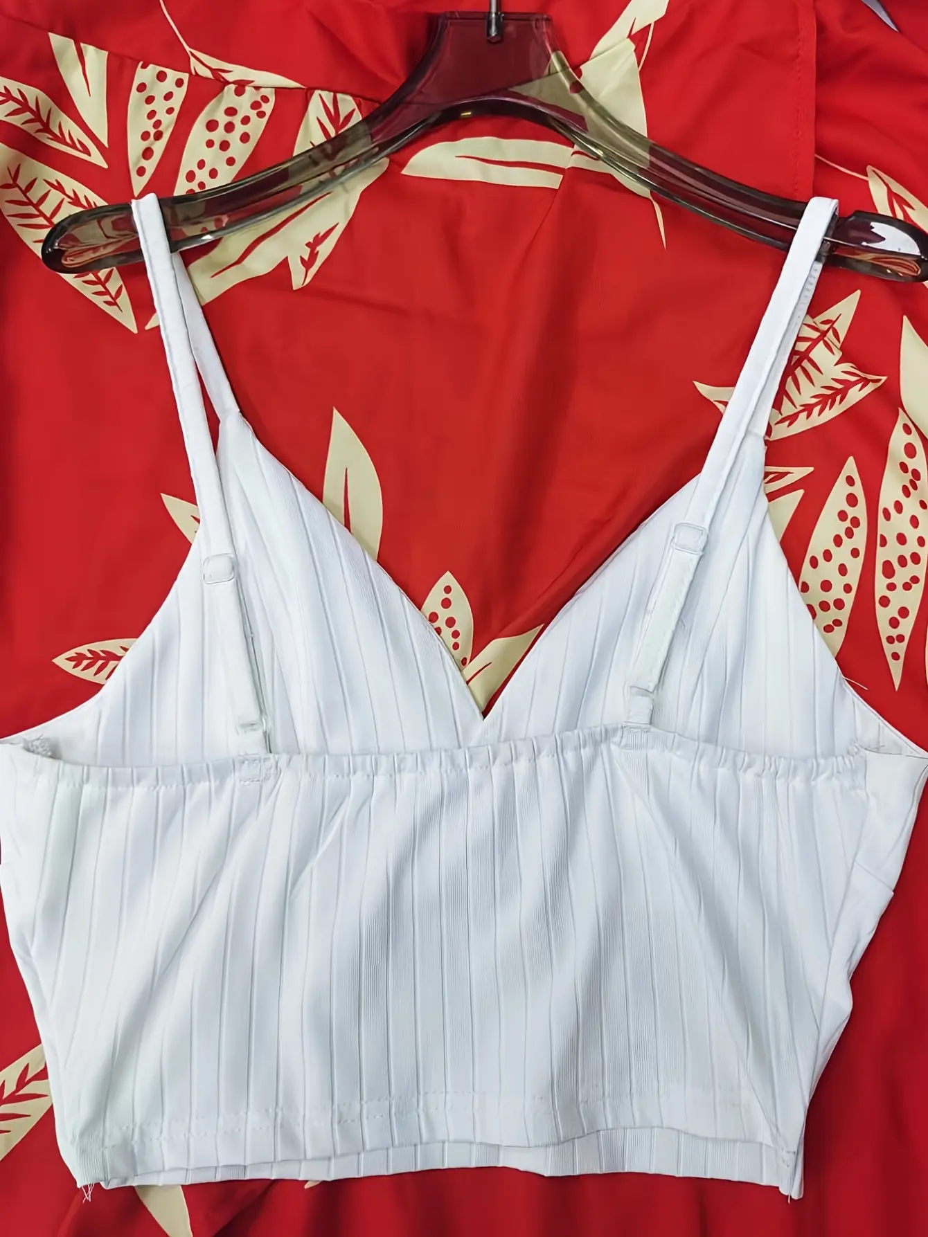 Women’s Red Botanical Cami and Skater Skirt Set gallery view