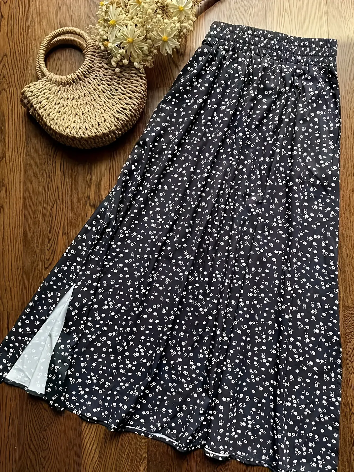 Women’s Tank Top and Floral Skater Skirt Set gallery view