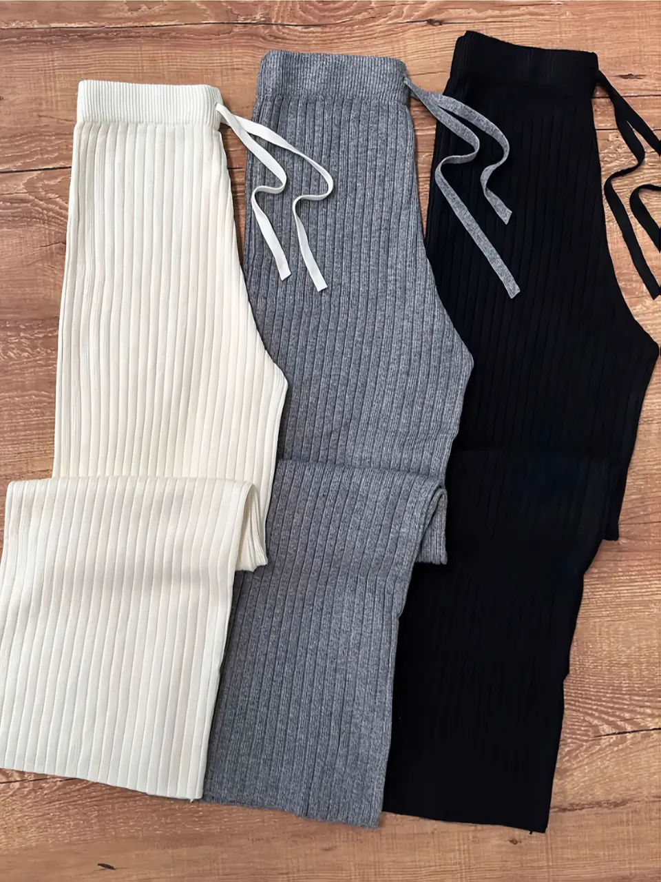 Women's Three-Pack Knit Drawstring Pants