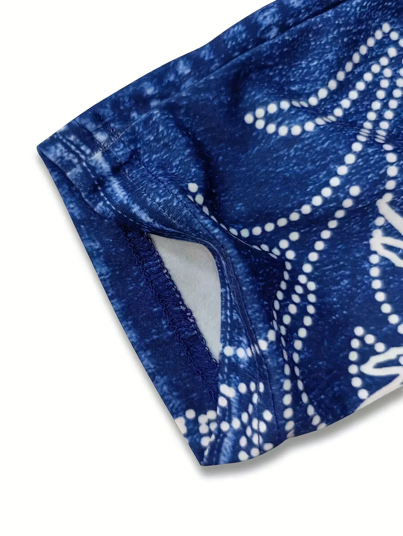 Women’s Butterfly Print Faux Denim Stretch Leggings gallery view