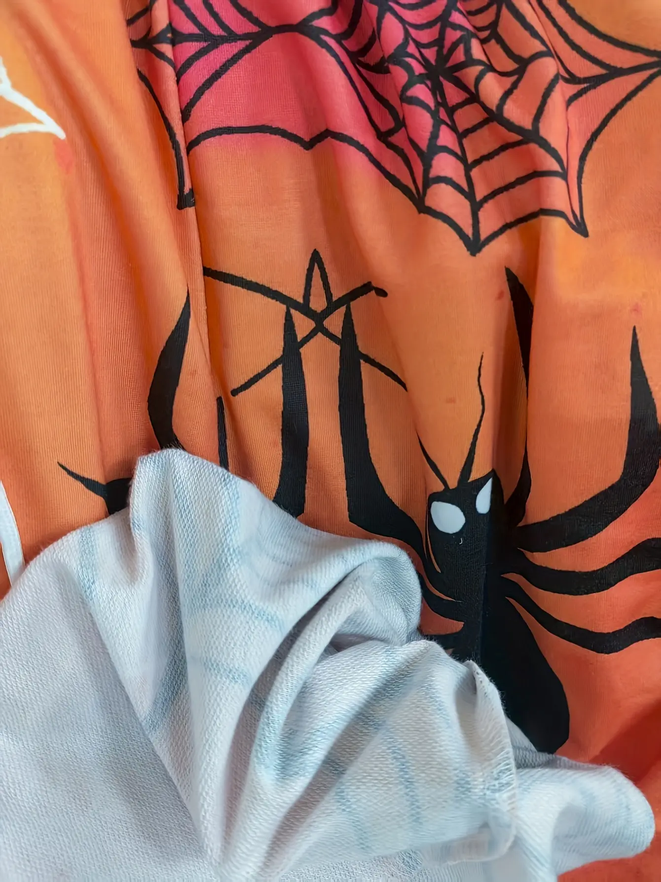 Women’s Halloween Spiderweb Print Drawstring Joggers gallery view