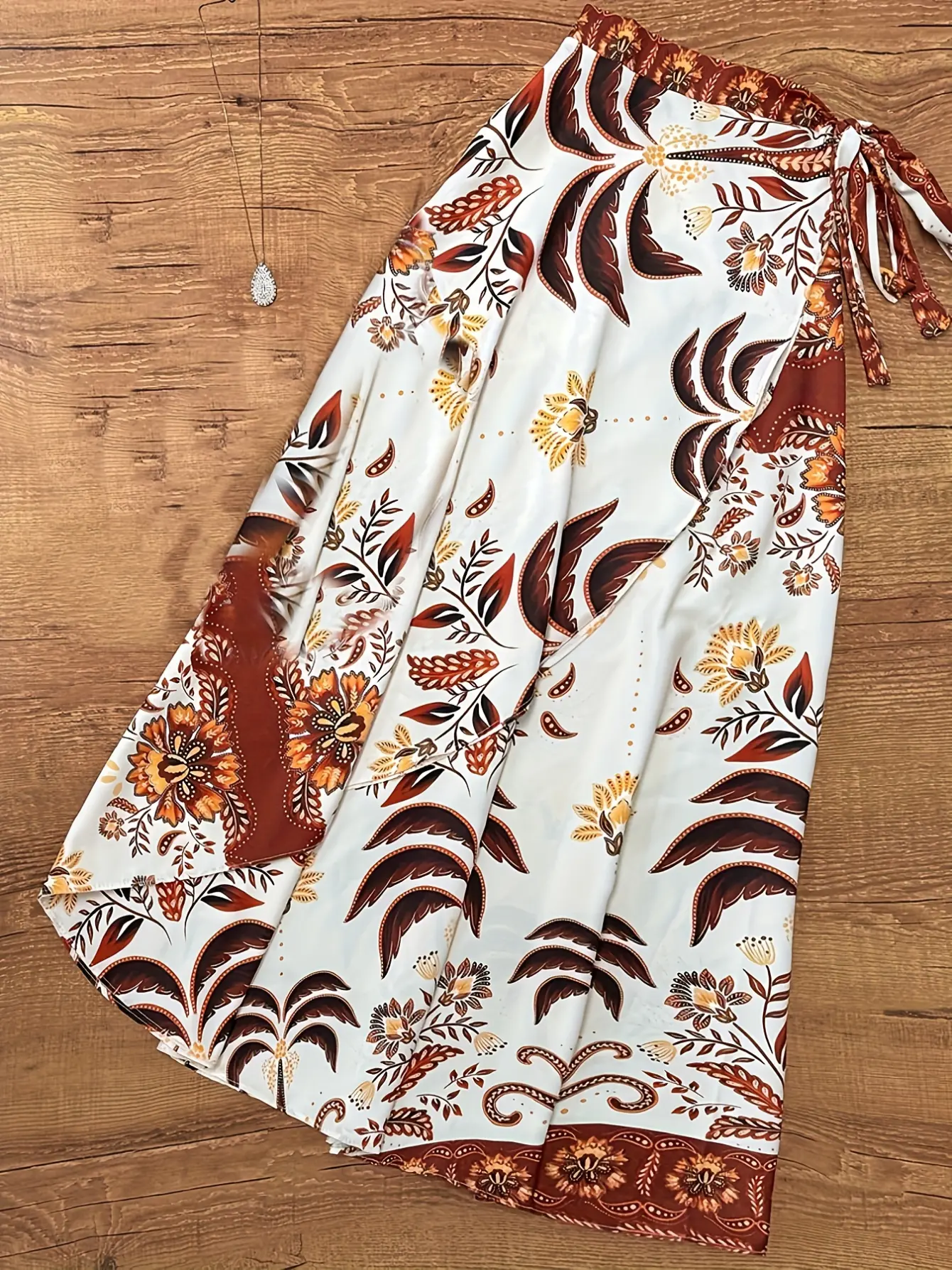 Women’s Vintage Floral Camisole and A-Line Skirt Set gallery view
