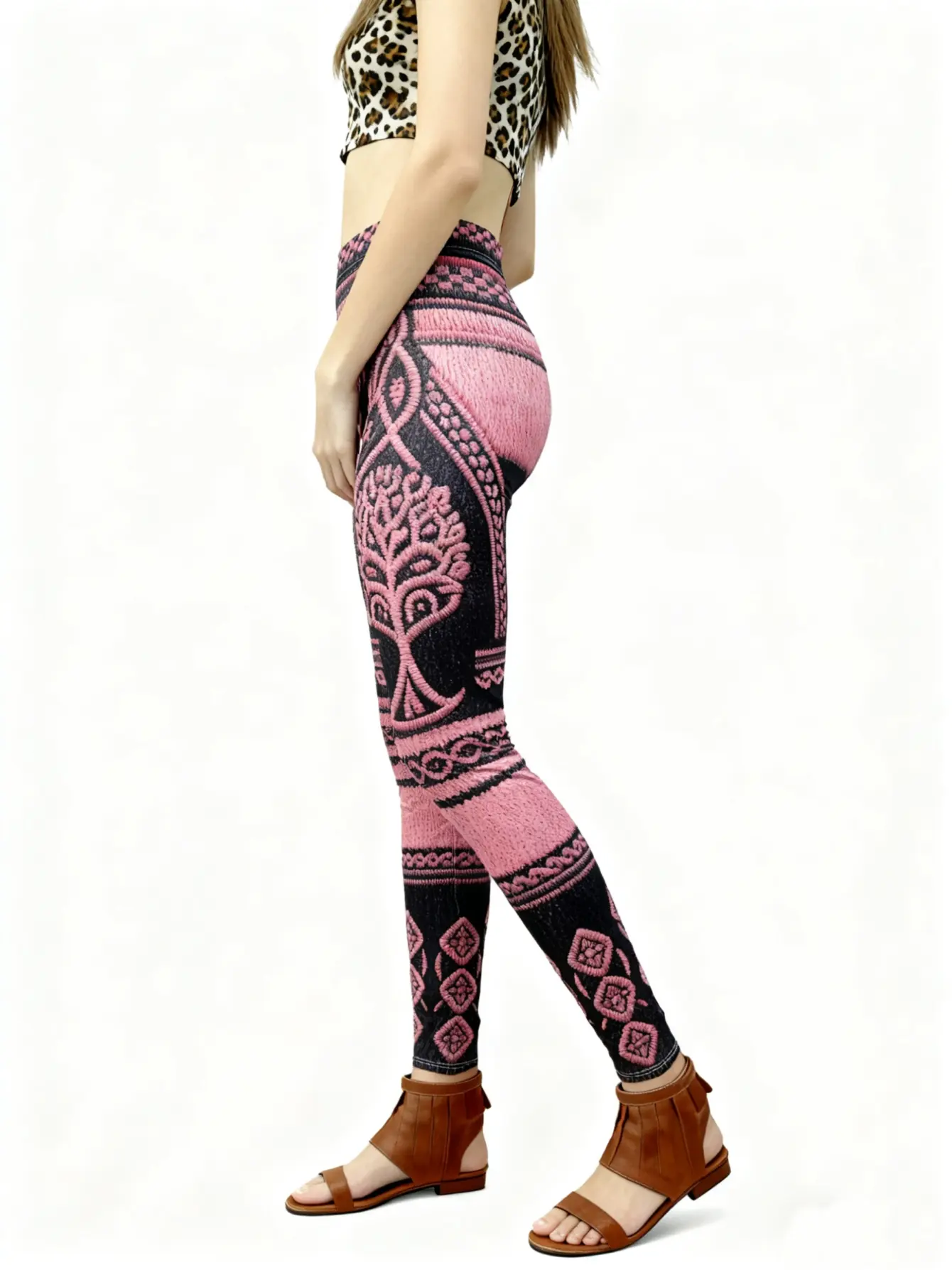 Women’s Tree of Life Art Print Stretch Leggings gallery view