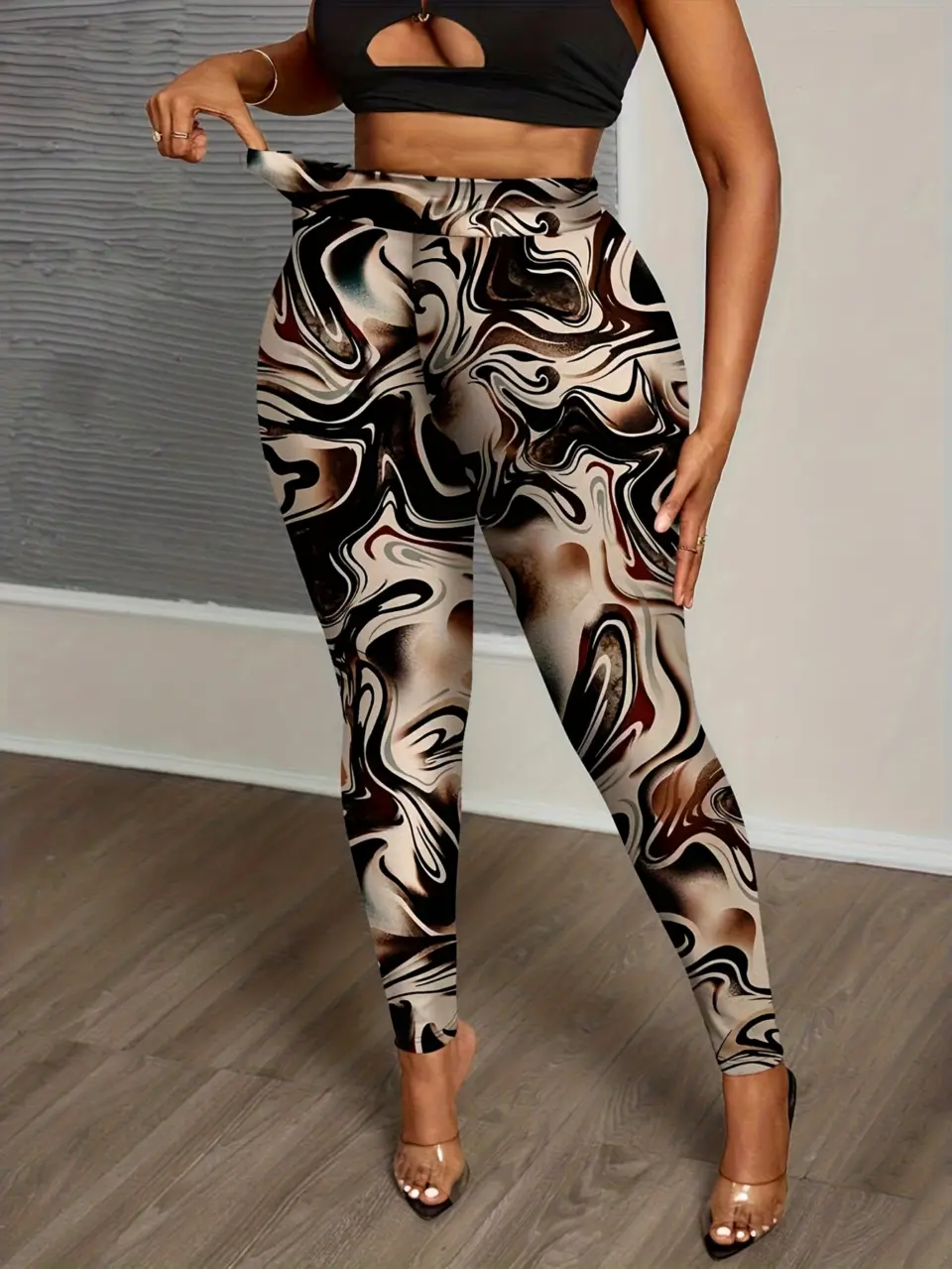 Women's Watercolor Art Print Full-Length Leggings