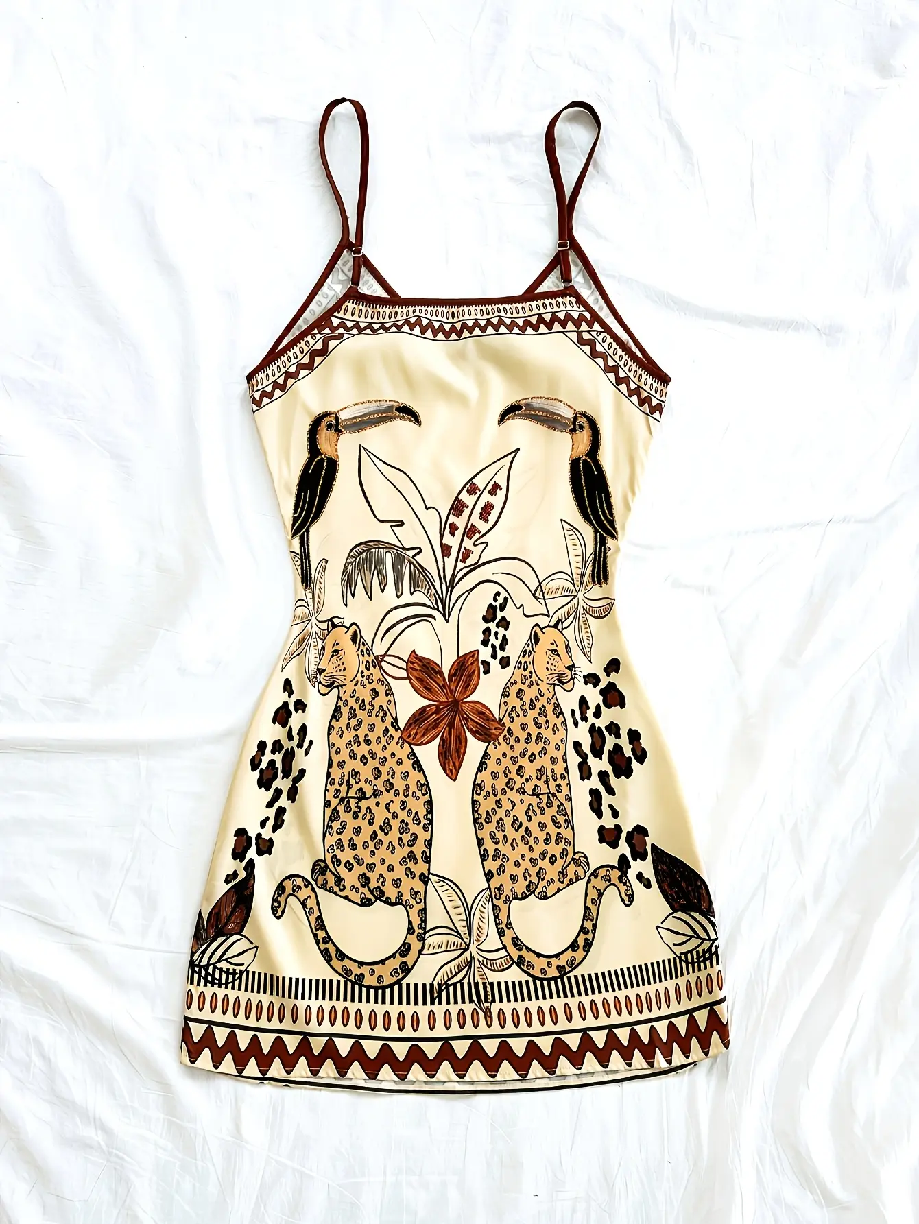 Women’s Carnival Floral Spaghetti Strap Mini Dress gallery view
