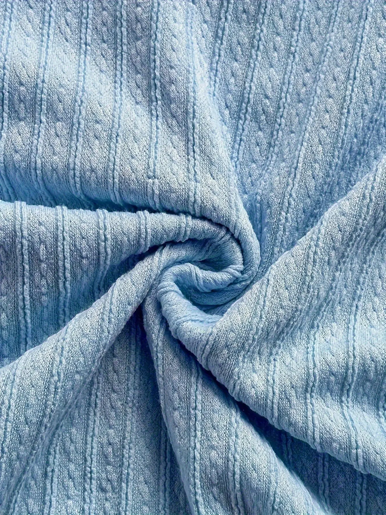 Women’s Blue One-Shoulder Tie-Strap Top gallery view