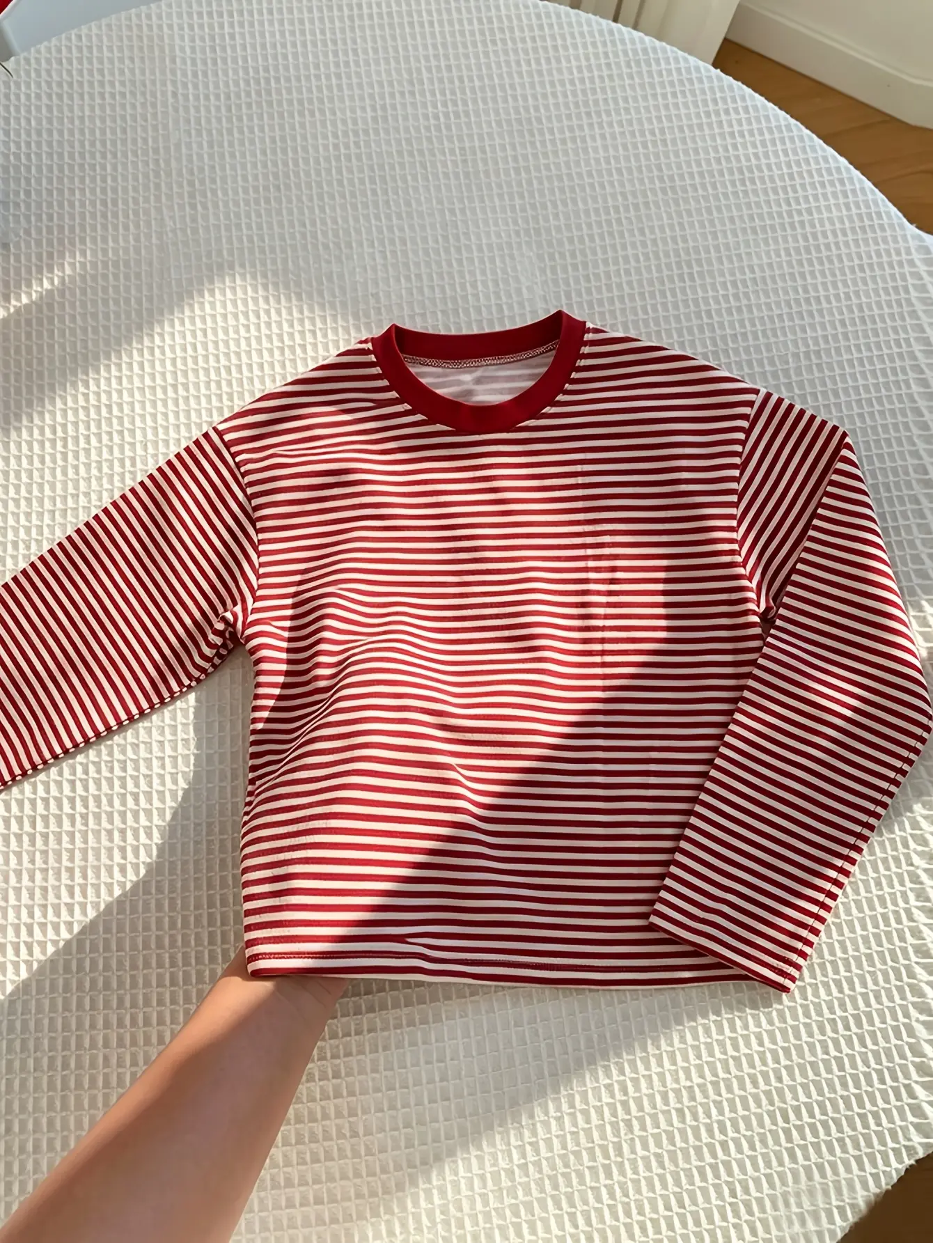Women's Striped Drop-Shoulder Relaxed T-Shirt